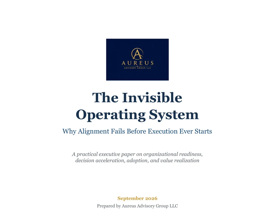 The Invisible Operating System — executive paper cover